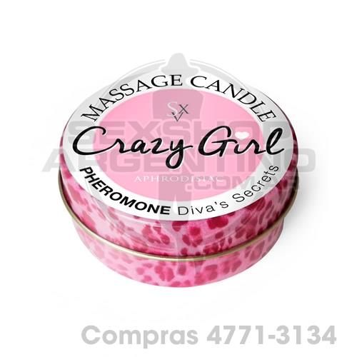 - Vela Para Masaje Crazy Girl con Feromonas - CR D30 - Vela Para Masaje Crazy Girl con Feromonas